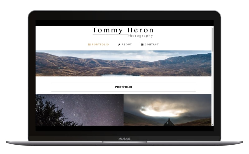 Tommy Heron Photography Laptop